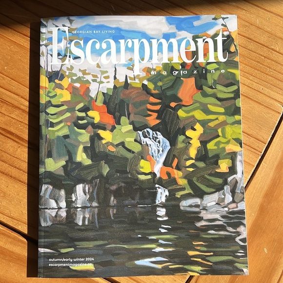 Beautiful Wooden Rectangular Home Decor Tray Magazine included, Pumpkins not. - Picture 3 of 7